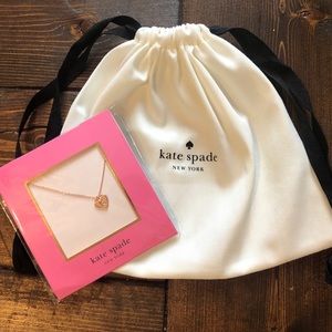 Kate Spade “K” heart necklace
